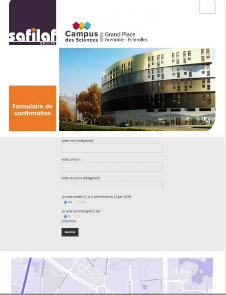 Formulaire de réponse en ligne